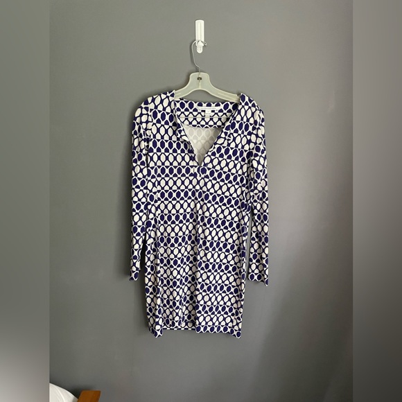 Diane Von Furstenberg Reina Dress Size 12 - Picture 2 of 5